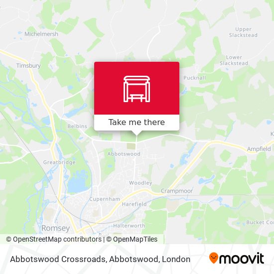 Abbotswood Crossroads, Abbotswood map