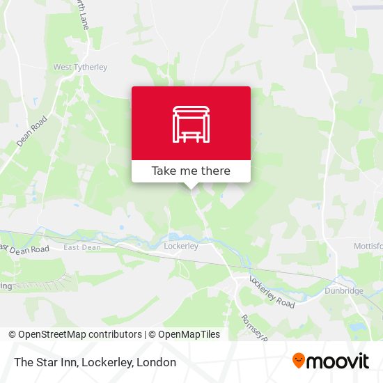 The Star Inn, Lockerley map