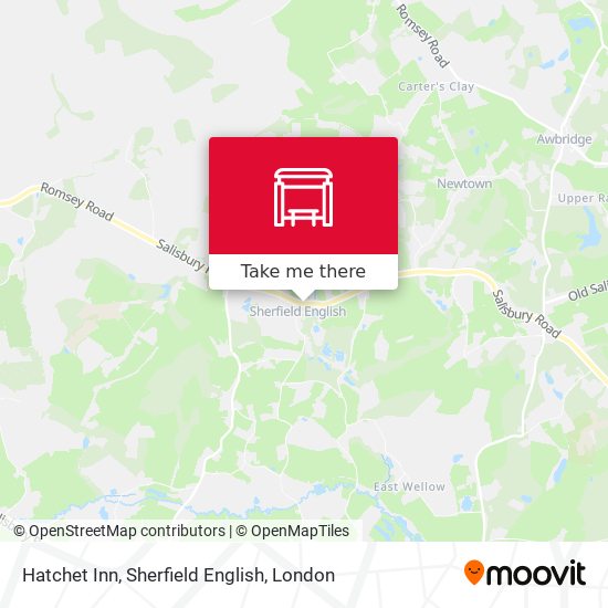 Hatchet Inn, Sherfield English map