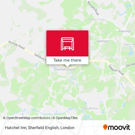 Hatchet Inn, Sherfield English map