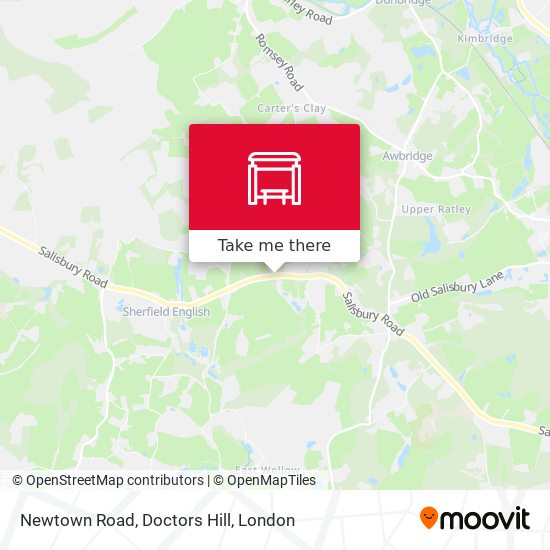 Newtown Road, Doctors Hill map