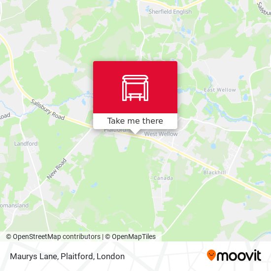 Maurys Lane, Plaitford map