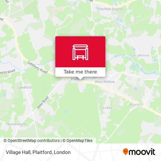 Village Hall, Plaitford map