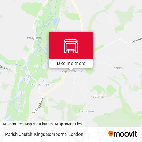 Parish Church, Kings Somborne map
