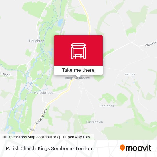 Parish Church, Kings Somborne map