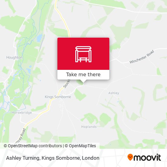 Ashley Turning, Kings Somborne map