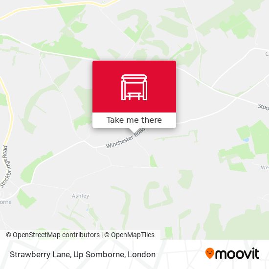 Strawberry Lane, Up Somborne map