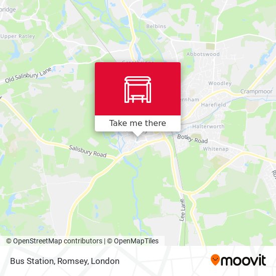 Bus Station, Romsey map