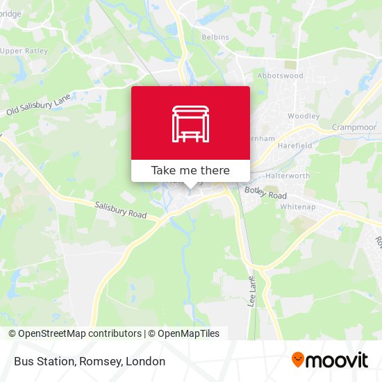 Bus Station, Romsey map