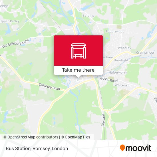 Bus Station, Romsey map