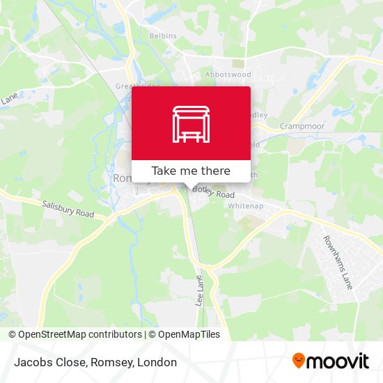 Jacobs Close, Romsey map