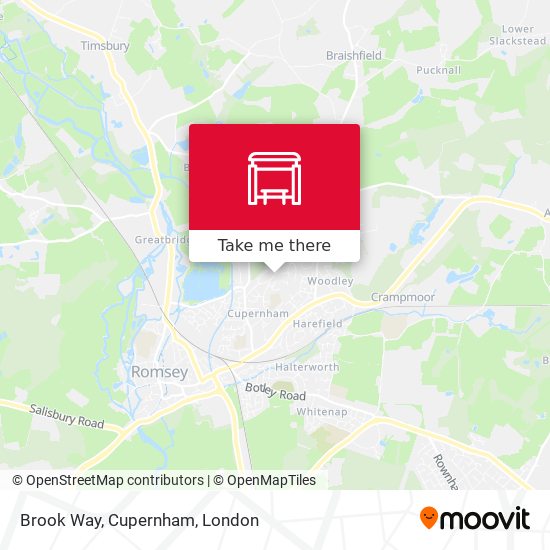 Brook Way, Cupernham map