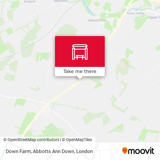 Down Farm, Abbotts Ann Down map
