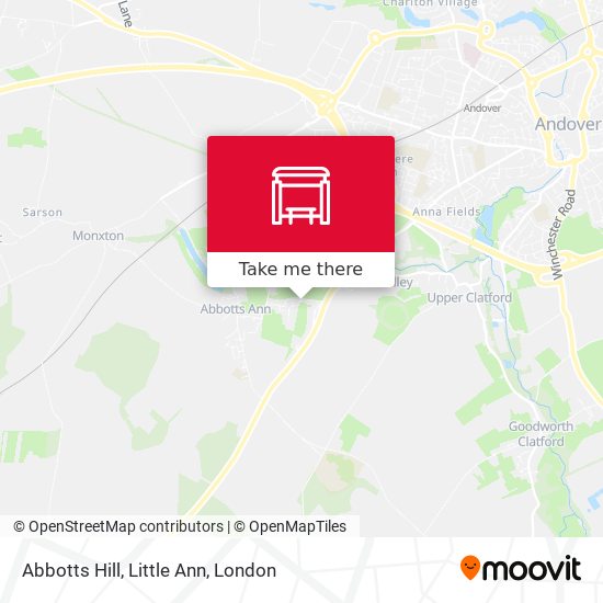 Abbotts Hill, Little Ann map