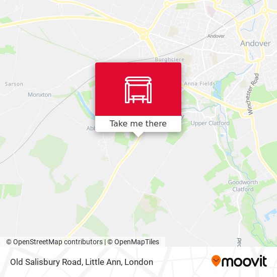 Old Salisbury Road, Little Ann map
