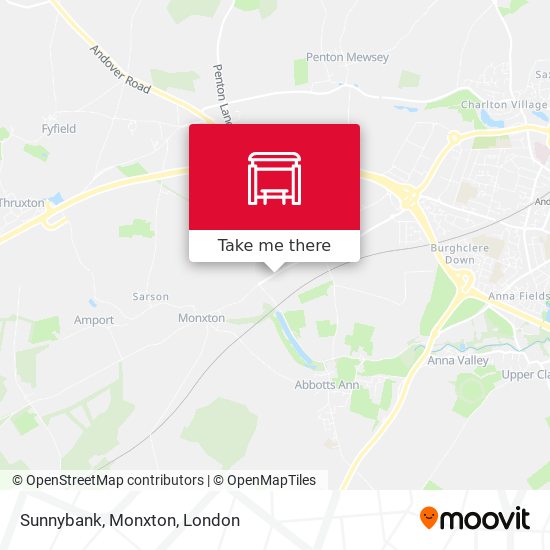 Sunnybank, Monxton map