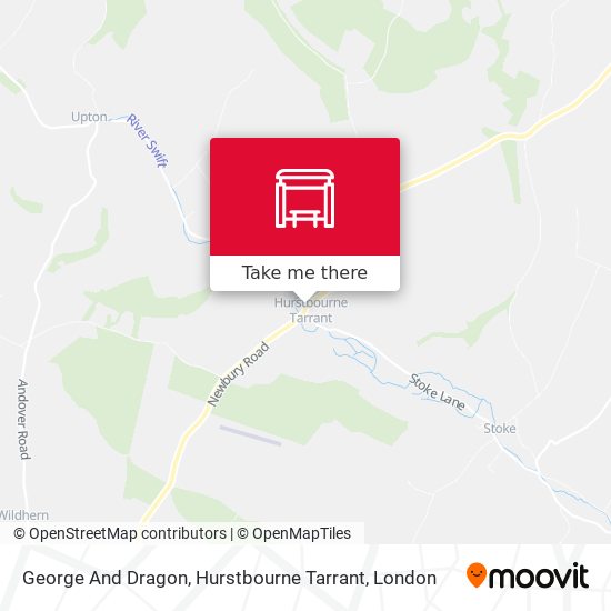 George And Dragon, Hurstbourne Tarrant map