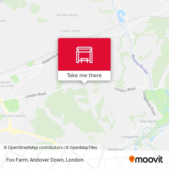 Fox Farm, Andover Down map