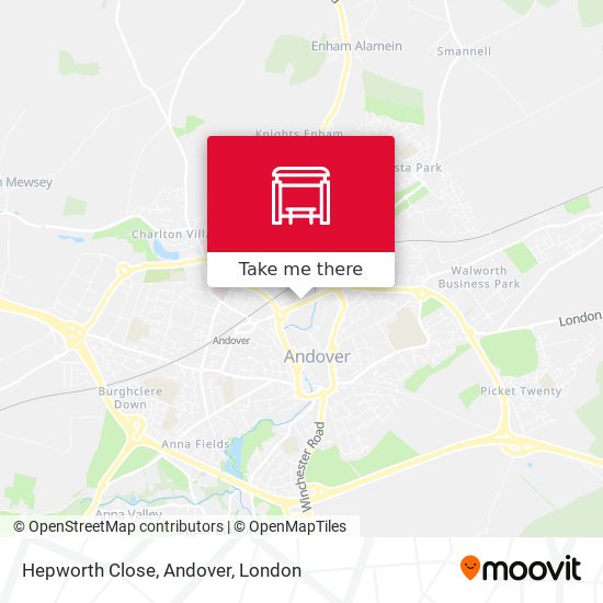 Hepworth Close, Andover map