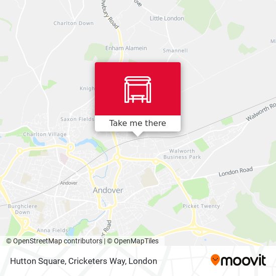 Hutton Square, Cricketers Way map