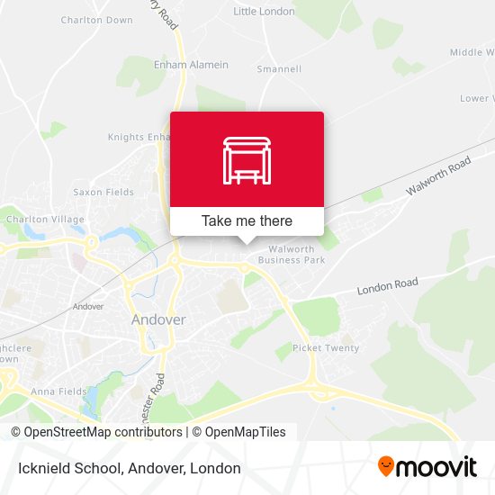 Icknield School, Andover map