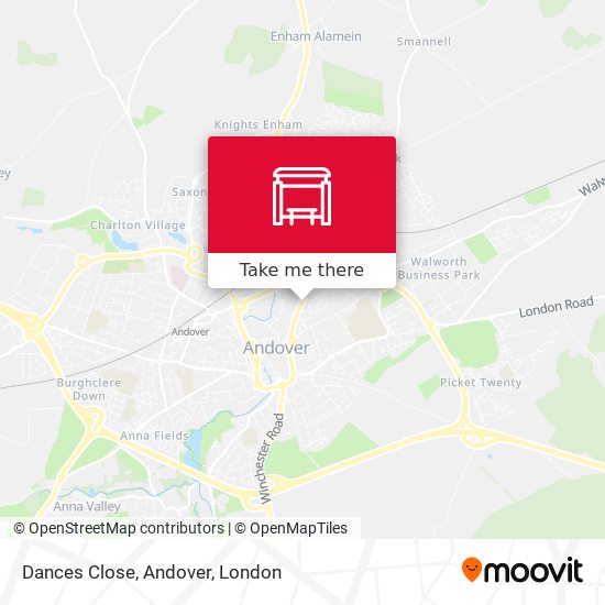 Dances Close, Andover map