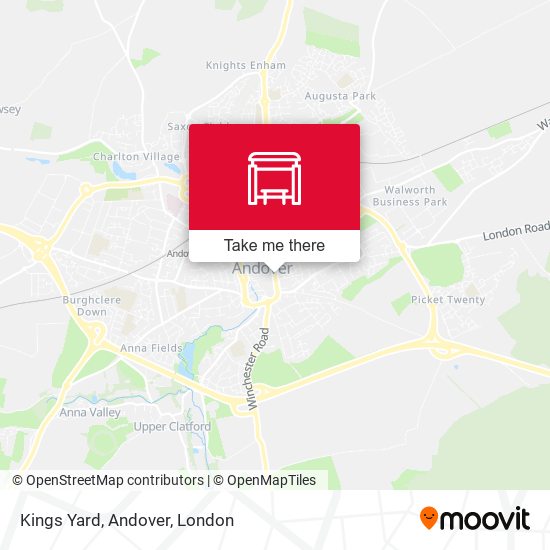 Kings Yard, Andover map