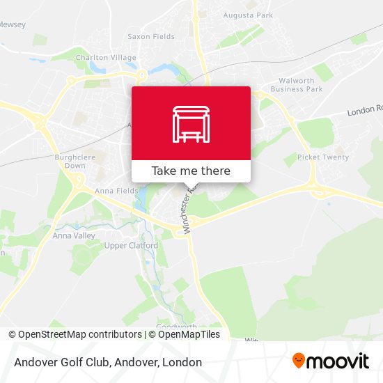Andover Golf Club, Andover map