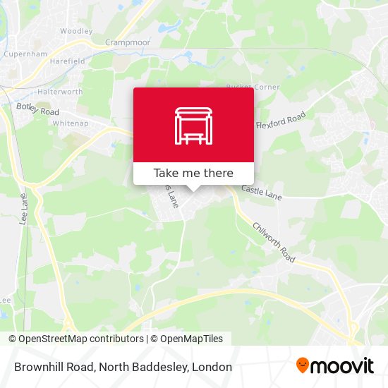 Brownhill Road, North Baddesley map