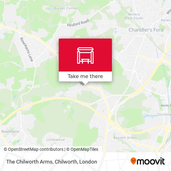 The Chilworth Arms, Chilworth map