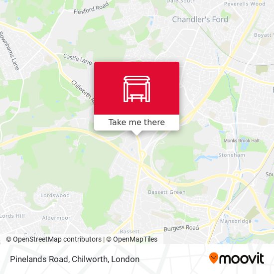 Pinelands Road, Chilworth map