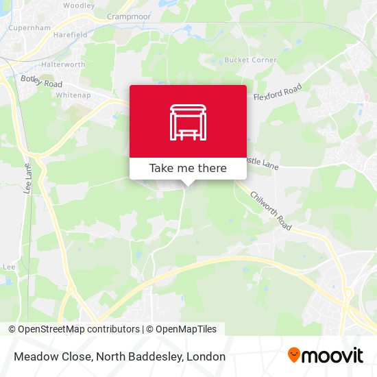 Meadow Close, North Baddesley map