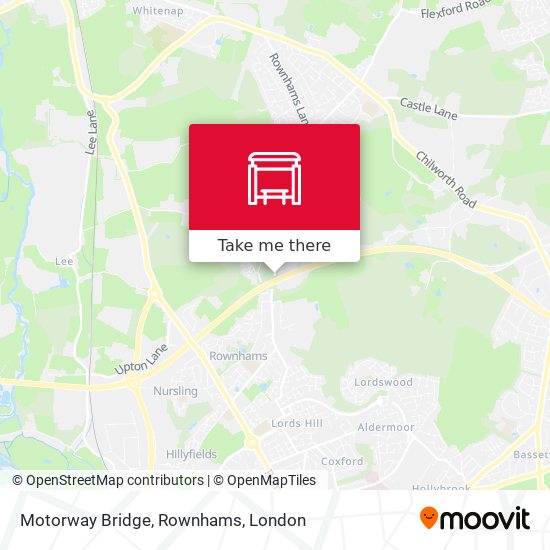 Motorway Bridge, Rownhams map