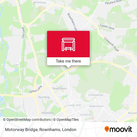 Motorway Bridge, Rownhams map