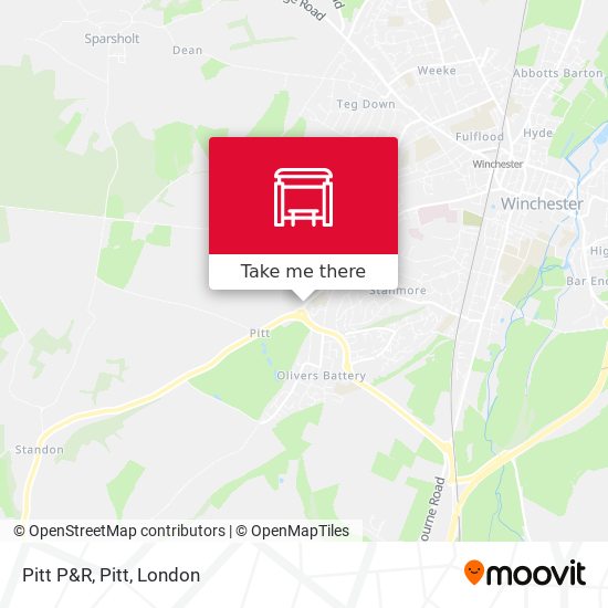 Pitt P&R, Pitt map