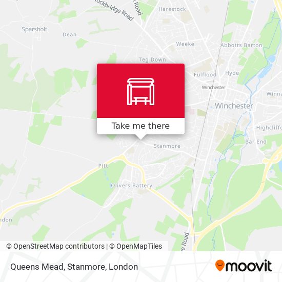 Queens Mead, Stanmore map