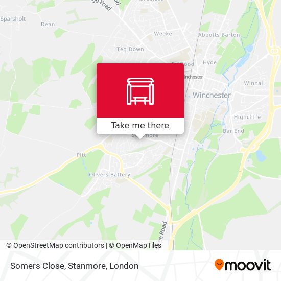 Somers Close, Stanmore map