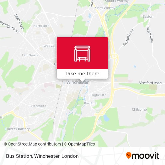 Bus Station, Winchester map