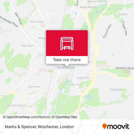 Marks & Spencer, Winchester map