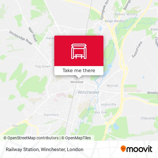 Railway Station, Winchester map