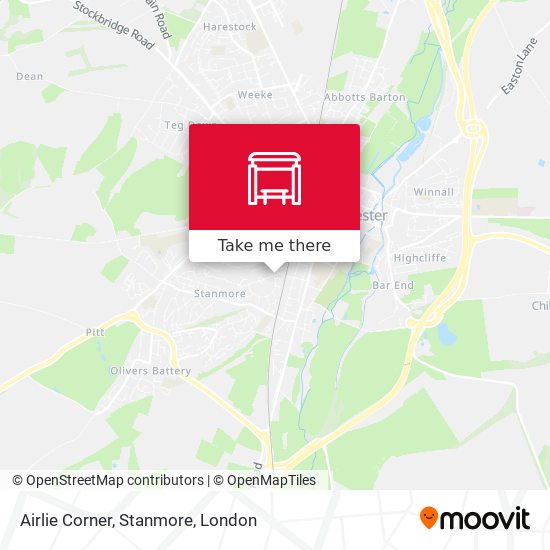 Airlie Corner, Stanmore map