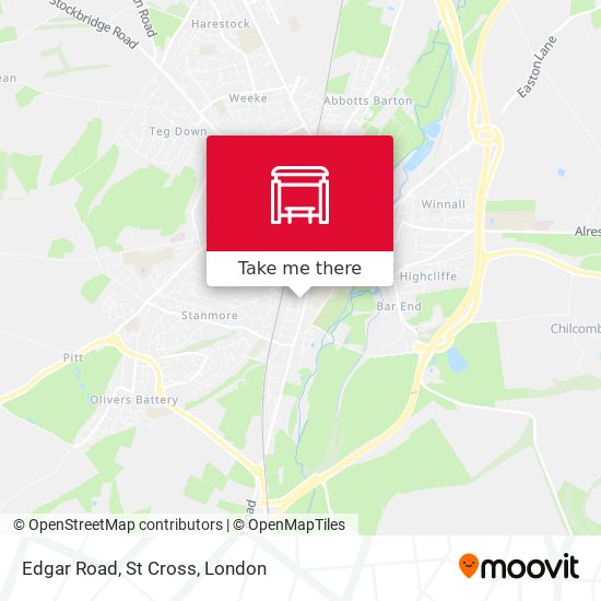 Edgar Road, St Cross map