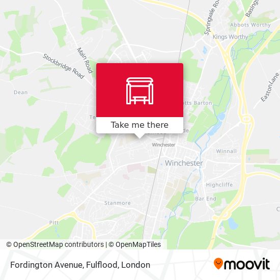 Fordington Avenue, Fulflood map