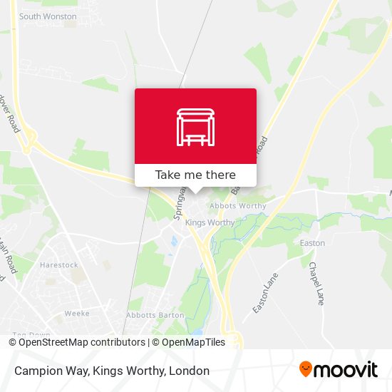 Campion Way, Kings Worthy map