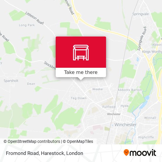 Fromond Road, Harestock map
