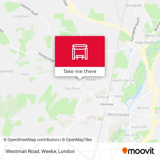 Westman Road, Weeke map