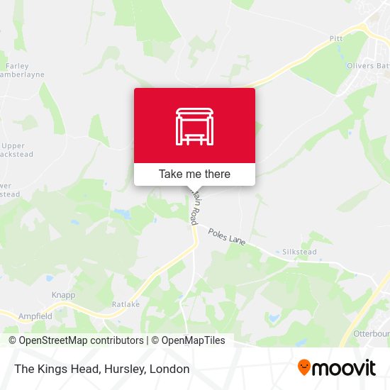 The Kings Head, Hursley map