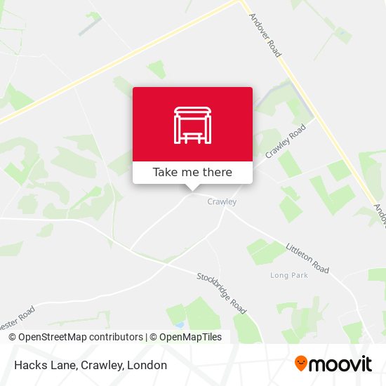 Hacks Lane, Crawley map