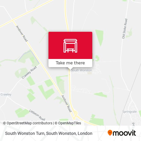 South Wonston Turn, South Wonston map