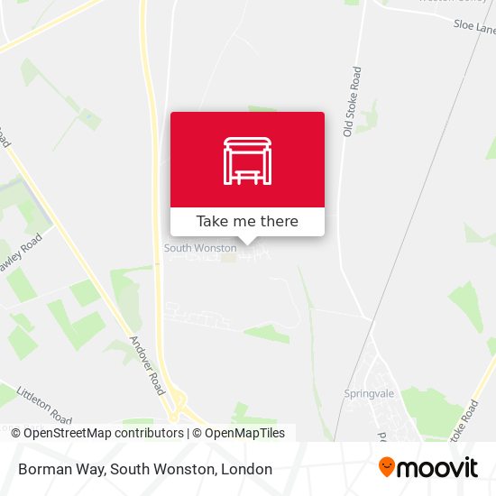 Borman Way, South Wonston map